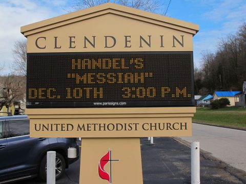 Clendenin Methodist Church Sign
