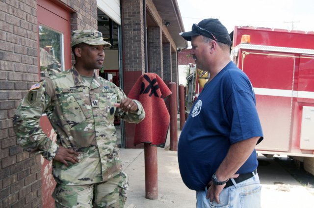 National Guard and Firefighters Join Forces 1 of 2