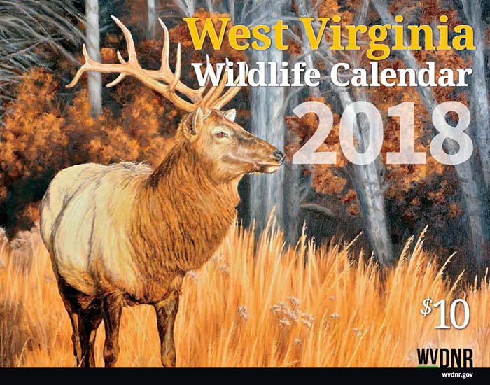 West Virginia Wildlife Calendar 2018 cover
