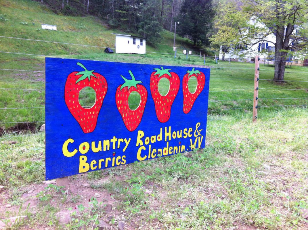 Country Road House and Berries is about 10 minutes from the Clendenin exit of Interstate 79.