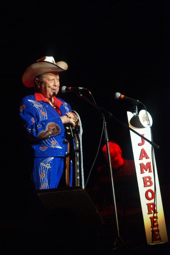 Little Jimmy Dickens performs at the Wheeling Jamboree in 2010.